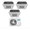 Hisense Climatizzatore Condizionatore Hisense Trial Split a Cassetta 9+12+12 con 4AMW81U4RAA R-32 Wi-Fi Optional 9000+12000+12000