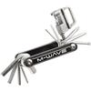 M-WAVE Mini Folding Tool, Mini 15, 15 Functions, 2/2.5/3/4/5/6/8 Mm Allen Key, Flat Screw Driver, Torx 25 Wrench, 2 Philips Screwdriver, Chain Cutter, 4 Spoke Wrenches, On Card
