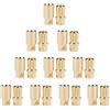 LINSYRC 10 Paia Adattatore di Connettore Maschio Femmina Proiettile Spina a Banana 8MM 8.0MM Placcato Oro per RC Lipo Batteria ESC Motors (8.0MM)