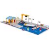 siku 5512, Molo di attracco, Plastica, Multicolore, Combinazione di 2 piattaforme, Imbarcazione di servizio, Boe, Snack Bar, Pontile, Gru, Facile da assemblare