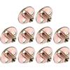 QUARKZMAN M8x37x2.5mm Brad Foro Tee Dadi x 10pz Carbonio Acciaio Flangia T Dadi per Mobili Ferramenta Raccordi, [Bronzo Tono]