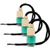 Paradise Scents PER80167 Deodoranti per Auto, Verde (Confezione da 3)