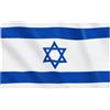 Runesol Bandiera Israele, 3x5ft, Bandiera Israeliana Bianca e Blu con Stella di Davide Ebraica, Bandiera Nazionale Esagrammata da Appendere, Giornata dell'Indipendenza, Yom Ha'atzmaut