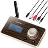 SOOMFON aptX HD & LL Trasmettitore Ricevitore Audio Bluetooth 5.2 con Display LCD, TX RX Bypass 3 Modalità, 3-in-1 Adattatore Bluetooth Hi-Fi per TV Supporta 2 Cuffie, DAC, con Cavi Aux/Ottico/RCA