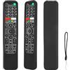 CTRLBETTER Custodia per Telecomando in Silicone Compatibile Con Sony Smart TV RMF-TX500E RMF-TX520U RMF-TX600E RMF-TX500U RMF-TX520E RMF-TX621E Telecomando Vocale Copertura Protettiva Antiurto Con Nero e Cordino