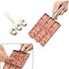 YYUEZHI Macchina per Polpette Tripla Cucchiaio per Polpette Acciaio Inox Meatball Maker Polpette Stampo Acciaio Inossidabile, Antiaderente da Utilizzare in Cucina per La Preparazione delle Polpette