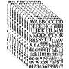 Zayookey 10 Fogli Adesivi Lettera Alfabeto Autoadesivi Impermeabile Vinile Numeri Lettere Segni Adesivi Letter Number Sticker per Cassetta Postale, Porta, Scrapbooking (Nero)