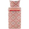 Bassetti Granfoulard Completo Copripiumino Matrimoniale Due Piazze in Raso di puro Cotone Sacco Maxi + Lenzuolo Sotto con angoli + 2 Federe Marechiaro R1