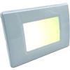 Partenopea Segnapasso LED da Incasso a parete muro da 1.1W a 220v doppia funzione con Batteria di Emergenza, anti black out compatibile con scatola 503, 3 Ore di Autonomia (luce bianca naturale)