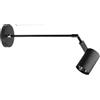 DIKAMAN Lampade da parete moderne telescopiche estensibili a LED Applique in alluminio Bianco Nero Faretto da parete con braccio lungo for la galleria di quadri Per esposizione pittura armadio quadro(3000K,50