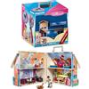 PLAYMOBIL Casa delle Bambole Portatile 70985 con Maniglia per Il Trasporto, Pieghevole, Giocattoli per Bambini dai 4 Anni