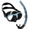 CRESSI COMBO METIS + CORSICA CAMOUFLAGE BLU Maschera Boccaglio