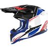 AIROH AVIATOR 3 PUSH BLUE/RED GLOSS Casco Integrale Cross