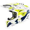 AIROH AVIATOR 3 SPIN YELLOW/BLUE GLOSS Casco Integrale Cross