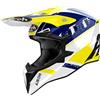 AIROH WRAAAP FEEL YELLOW/BLUE GLOSS Casco Integrale Cross
