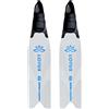 CETMA LOTUS BLADES S WHITE+CIANO Pinne in Micro-Composito Polimerico