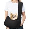 Pawaboo Trasportino Piccolo per Cani Gatti, Borsa per Cuccioli con Guinzaglio di Sicurezza Extra Largo, Zaino di Carta per Cuccioli e Gatti Fino a 10lbs, Borsa per Passeggiate all'Aperto - Nero