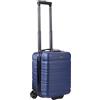 R.Leone Valigia Trolley Bagaglio a Mano 40x30x20cm Wizzair Vueling 2 Ruota in ABS 915 (915 40X30X20cm 2Ruota, Blu)