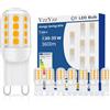 YzzYzz Lampadine G9 LED, 2.6W Lampadina G9, Equivalente 30W 40W Lampada Alogena, Bianco Caldo 2700K 429LM G9 LED Protezione Occhi, Angolo di Emissione di 360° Senza Angoli Bui, Non Dimmerabile (8 Pezzi)