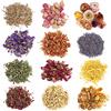 TSLBW Erbe e fiori Essiccati 12 tipi di Fiori Secchi Naturali Kit Gelsomino Lavanda Nontiscordardime Rosa Crisantemo Citronella per Sapone Creazione di candele Gioielli in resina Aroma Bombe da Bagno