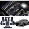Coleya Tappetini Antiscivolo Compatibile con Mazda CX-30 2019-2023, Tappetini in Gomma per Console Centrale, Portabicchieri, Cuciture Porta, Braccioli, Mazda CX 30 Tappetino per Auto (Blu)