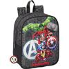 safta AVENGERS VENDETTA - Zaino per bambini, zaino per la scuola, adattabile al carrello, ideale per l'asilo, comodo e versatile, qualità e resistenza, 22 x 10 x 27 cm, Nero, M, Casual