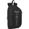 safta KAPPA DARK - Mini zaino per uso quotidiano, ideale per bambini di diverse età, comodo e versatile, qualità e resistenza, 22 x 10 x 39 cm, Nero, M, Casual