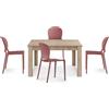 REDÒKASA Tavolo allungabile da pranzo 110x70 fino a 150 cm modello N1 MADE IN ITALY design moderno ideale per cucina, soggiorno e sala da pranzo (Rovere Derby)