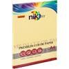 nikoffice Carta colorata colori forti formato A4 Nikoffice 5 colori assortiti forti 80 g 100 ff - 23NIK094