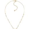 Emporio Armani Collana da donna in ottone con chiusura a moschettone in tonalità oro, Oro alba