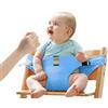Lychee seggiolini di sicurezza per bambini con cinghie, cintura di sicurezza per seggiolino da alimentazione portatile per viaggi/casa/ristoranti/shopping (Blu)