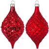 Inge's Christmas Pallina Vetro a Goccia Rossa 14,5 Opaca/lucida Prezzo cad una Indicare Preferenz