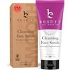 Beauty By Earth Microdermoabrasione Organic Facial Scrub & Cleanser, naturali e ingredienti biologici, Lavare Esfoliante Viso Per poro profondo pulizia, secca, grassa o la pelle sensibile