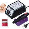 Aibeau Fresa elettrica per unghie, set per manicure e manicure, 20000 u/min, velocità regolabile per unghie acriliche, gel e rimozione Kallus