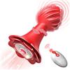 Generico Plug Analesex Toys Plug Anale Sex Toys Dildo Anale Anello Vibrante Per Lei e Lui Prostata Massaggio Uomo Stimolatore Prostatico Maschile Sexy Shop Elettrico, USB-B1100