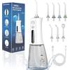 SURFOU Idropulsore Dentale Portatile Idrogetto per Pulizia Denti Professionale, Elettrico Oral Water Flosser Irrigatore Orale Doccia con Acqua Getto Pulitore, Idropulsore da Viaggio Idropulitore