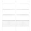 KARTELL libreria da parete con 6 ripiani da 90 cm e 2 contenitori ADAM WOOD - 8905-BB