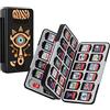 JINGDU Custodia per schede di gioco per Nintendo Switch, resistente e portatile, 72 slot di archiviazione dei giochi con 48 slot per schede di gioco e 24 slot per schede Micro SD, Zelda