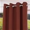 Soleil d'Ocre Eclipse Tenda con occhielli isolante a al 100% oscurante, da 135 x 250 cm, di colore rosso mattone