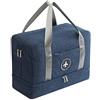 Young & Ming Borsa Sportiva Unisex con Scomparto Scarpe, Borsa 20L, Impermeabile Borse da Viaggio di Grande Capacità Portatile Borsa Palestra Fitness-Blu Navy