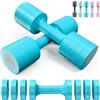 Sportneer Set di manubri regolabili da donna: set di 2 pesi da 1-2,5 kg, set di manubri regolabili 4 in 1, attrezzatura fitness per casa, palestra domestica, allenamento della forza, regalo (blu)