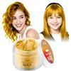 Magic Master Keratin Cera colorante temporanea per capelli biondo dorato, Magic Master Keratin cera colorante per capelli, 100 ml di colore temporaneo naturale lavabile per bambini, ragazze, donne e uomini, per feste