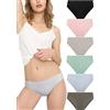 Donppa Mutande Donna Senza Cuciture Slip Invisibile Microfibra Vita Bassa Mutandine Seamless Bikini Sport Pacco da 6 Morandi XL