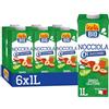 ISOLA BIO Nocciola Zero Zuccheri Biologica 6x1L | Bevanda vegetale, senza zuccheri, senza glutine, basso contenuto di grassi, 100% naturale, bio, vegan