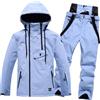 NaLatia Tuta da Sci Donna Intera Elegante Sportiva Tuta Neve Snowboard Impermeabile Calda Completa Tuta Sci Termico Con Cappuccio Invernale Abbigliamento Neve Moda