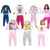 Characters Cartoons Pigiama Bambina da 3 a 10 Anni Vari Personaggi Interlock e Felpa (5-6 Anni, Bianco Barbie Interlock)
