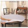 Corredocasa Copritavolo Sotto Tovaglia Mollettone con Elastico Salvatavolo in Feltro-Bianco Disponibile in 4 Misure (Rotondo 120x0) Adatto ai tavoli di diametro 120 cm