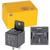 HELLA Relè, Corrente di lavoro - 12V - 5a... poli - Contatto di commutazione - con supporto - Quantità: 1 - 4RD 933 332-391