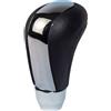 AUTO-STYLE Autostyle gearknob M7 Nero in Pelle/Lucido