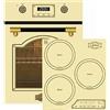 Kaiser Set forno EH 4796 ElfAD+KCT 4795 FI ElfAD+5 anni di garanzia, Forno da incasso retro,9 funzioni+piano cottura a induzione 45 cm